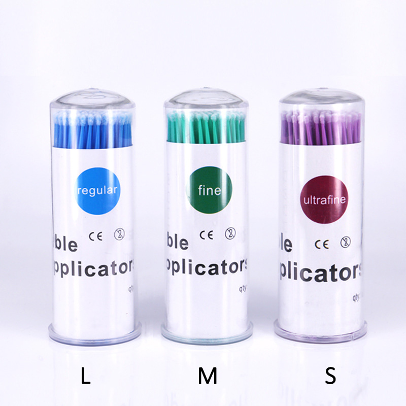 Eyelash Extension Kits - 100本入り/ボトル マイクロブラシ まつげリフトキット用 クリーニングロッド まつげリフトキット用 マイクロロッド