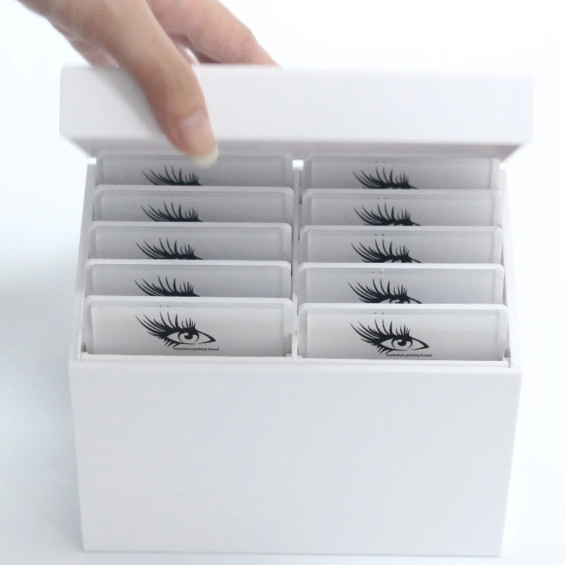 Eyelash Extension Class - ビューティーサロン 10層アクリル製まつげエクステ収納ボックス ラッシュタイルパレットボックス まつげボックス包装 卸売まつげ用品