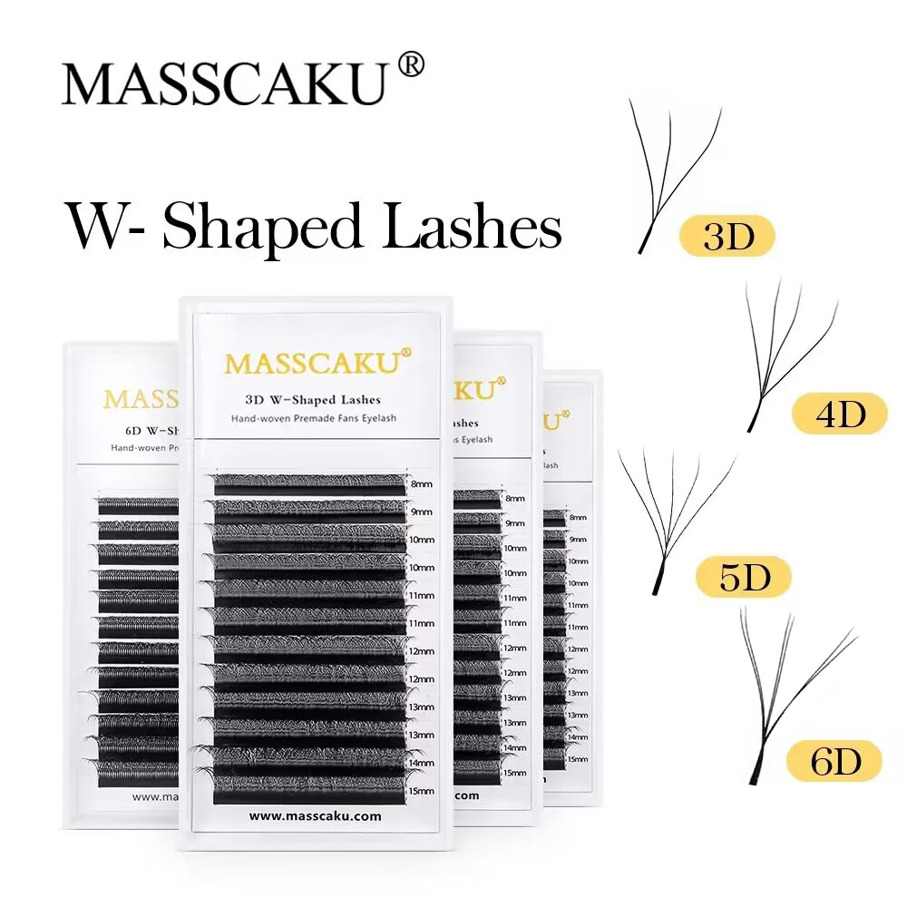 Eyelash Extension Volume Styles - ブルームの形をしたつけまつげ,3d c/d,新しいボリュームのある扇形のつけまつげ,快適な新しいナチュラルボリューム
