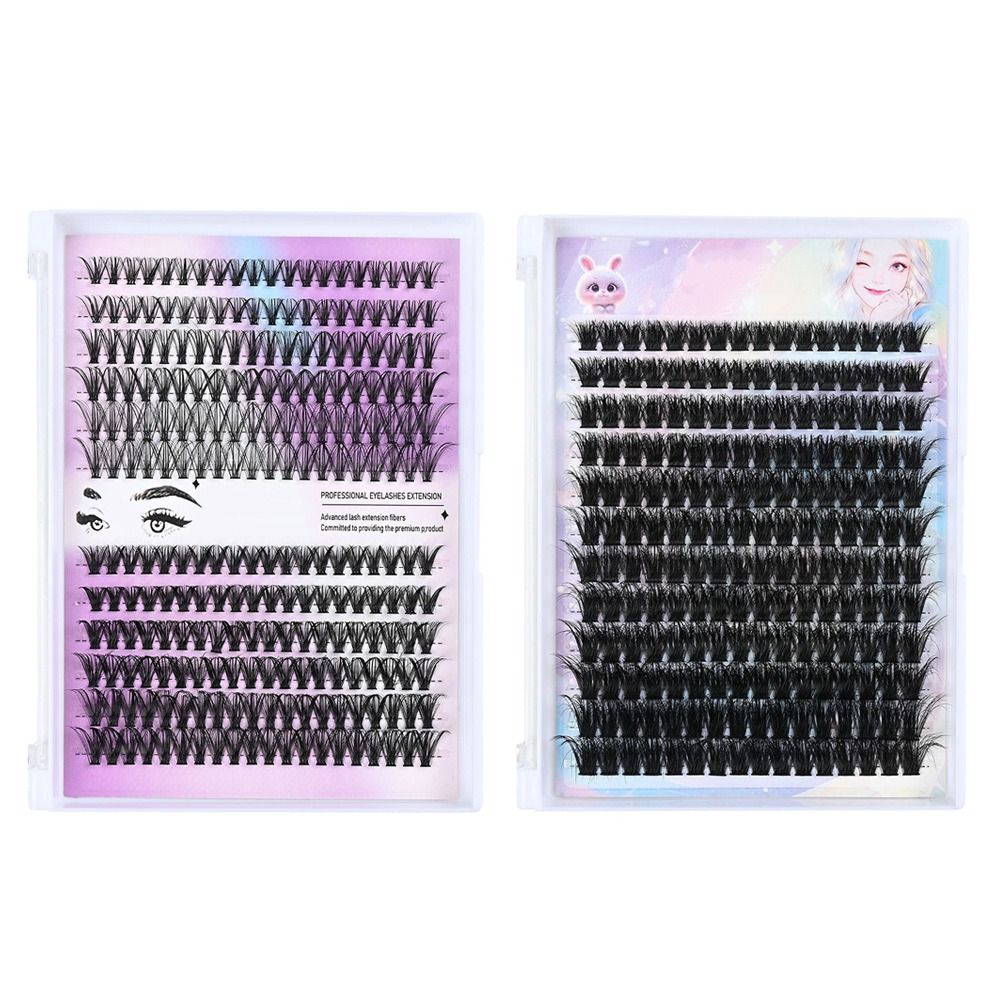 ナチュラルルックつけまつげ　ウィスピー風クラスターデザイン　 - Eyelash Extension Kits のレビューと価格