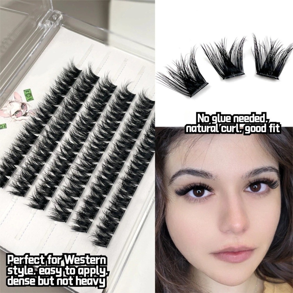 14mmの長さのつけまつげ、ボンド＆シールタイプ、ウィスピー - Eyelash Extension Kits のレビューと価格