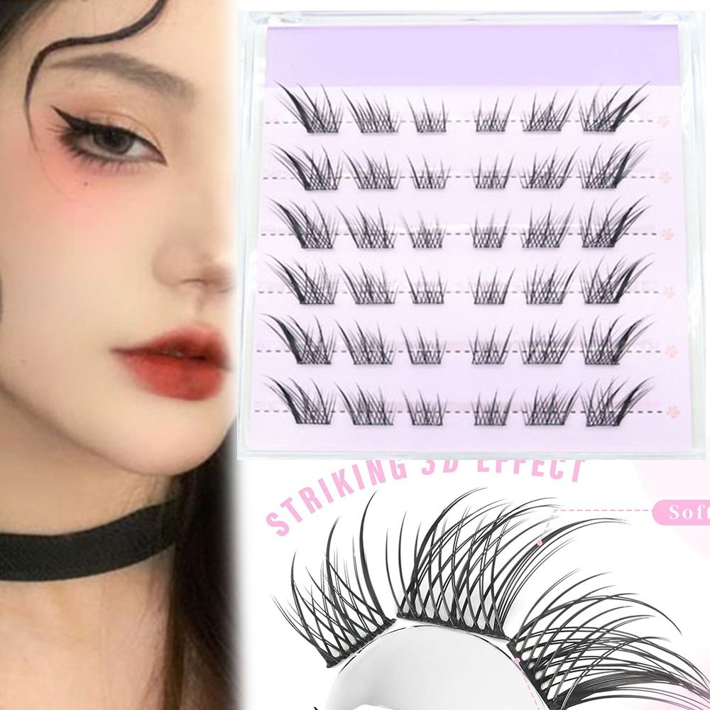 新しい3Dキャットアイ自己接着式まつげ、ウィスピーなマンガ風 - Eyelash Extension Cat Eye のレビューと価格