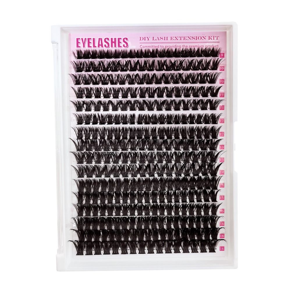 ナチュラルルックつけまつげ ボンド＆シール クラスターデザイ - Eyelash Extension Kits のレビューと価格