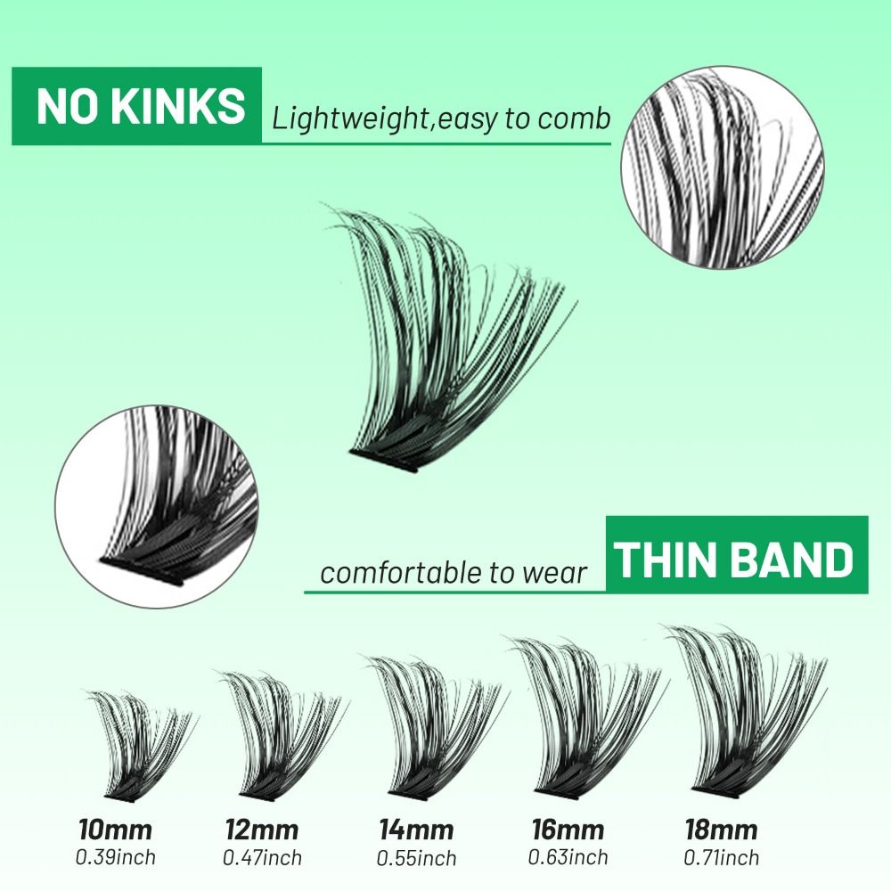 ナチュラルルックつけまつげ ボンド＆シール ウィスピー風 D - Eyelash Extension Kits のレビューと価格