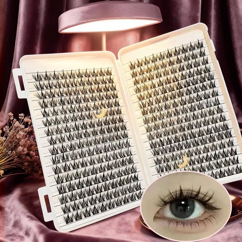 ナチュラルルックつけまつげ ボンド＆シール クラスターデザイ - Eyelash Extension Kits のレビューと価格