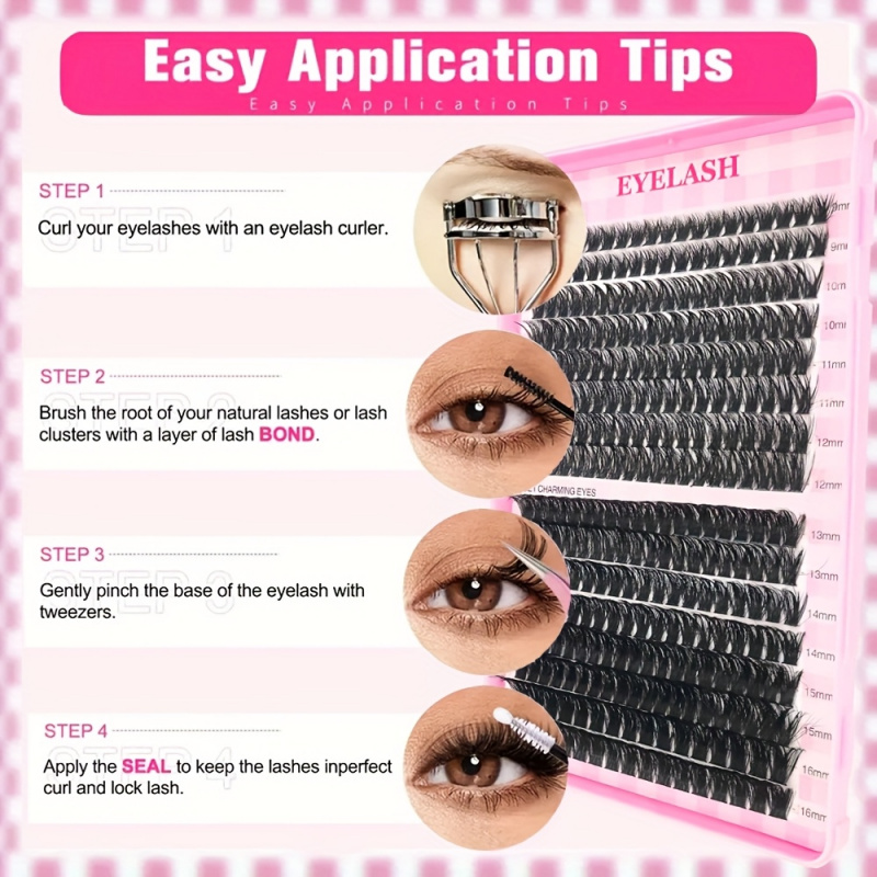 30/40/50/60/80/100D、厚さ9-16mm ピ - Eyelash Extension Volume Styles のレビューと価格