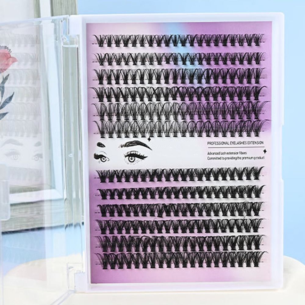 ナチュラルルックつけまつげ ボンド＆シール クラスターデザイ - Eyelash Extension Kits のレビューと価格