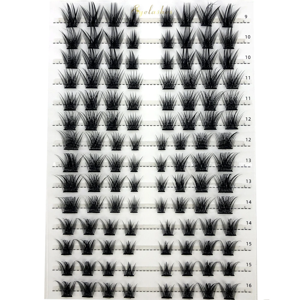 シングルクラスターまつげエクステンションミックス 3D ふわ - Eyelash Extension Cat Eye のレビューと価格
