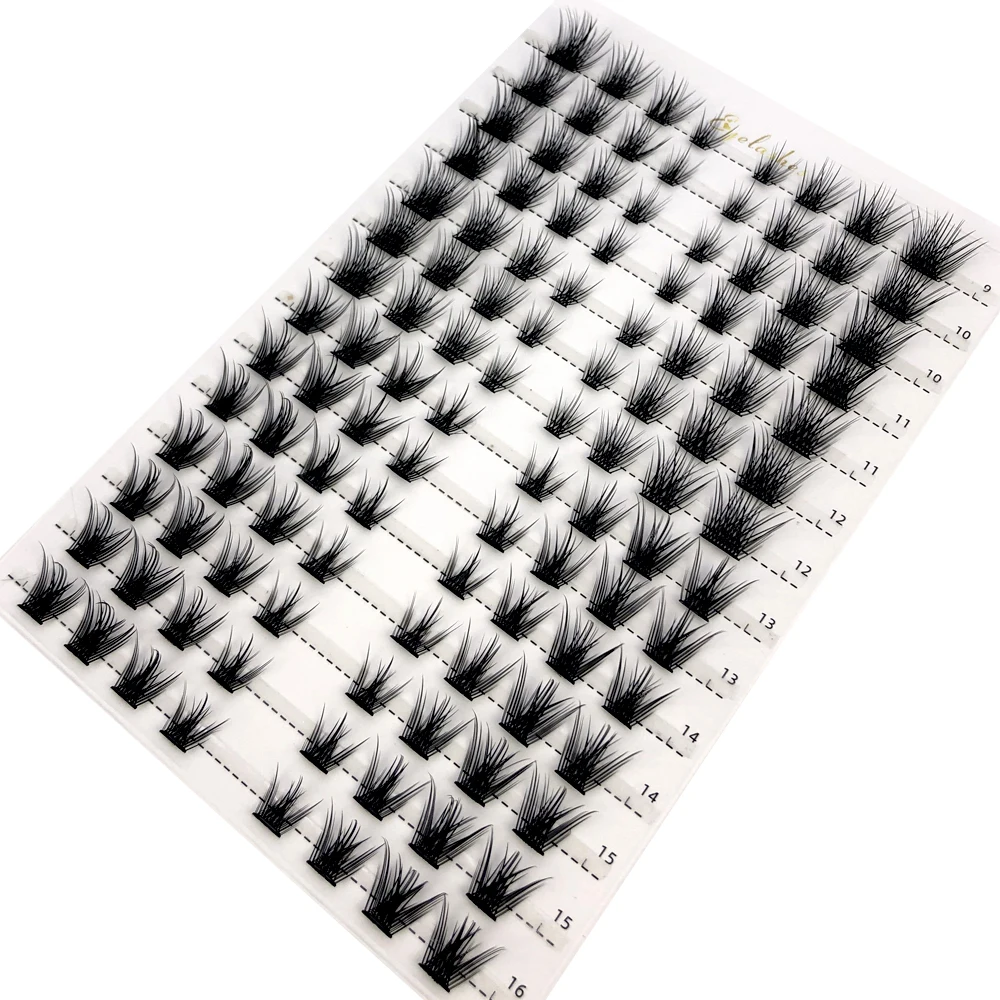シングルクラスターまつげエクステンションミックス 3D ふわ - Eyelash Extension Cat Eye のレビューと価格