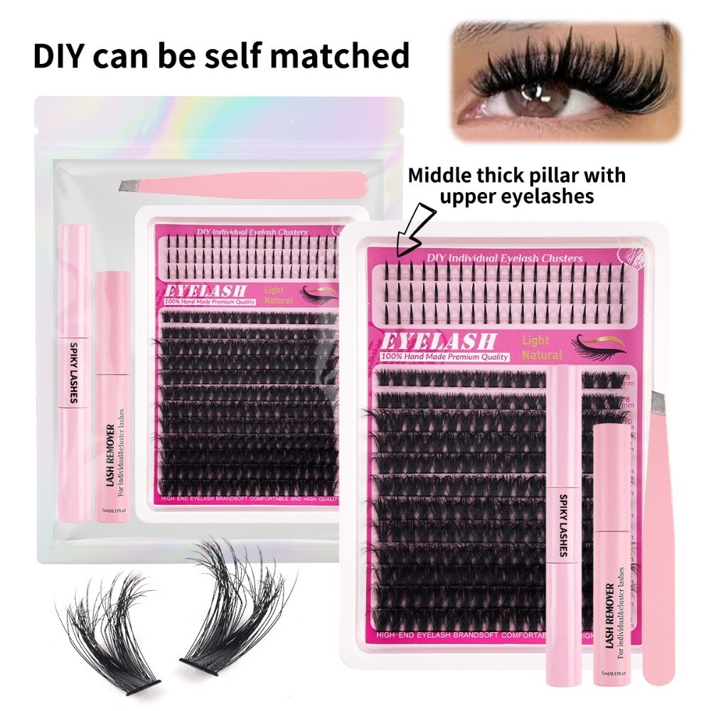 8-18mmの長さのつけまつげ、ナチュラルな見た目、ウィスピ - Eyelash Extension Kits のレビューと価格