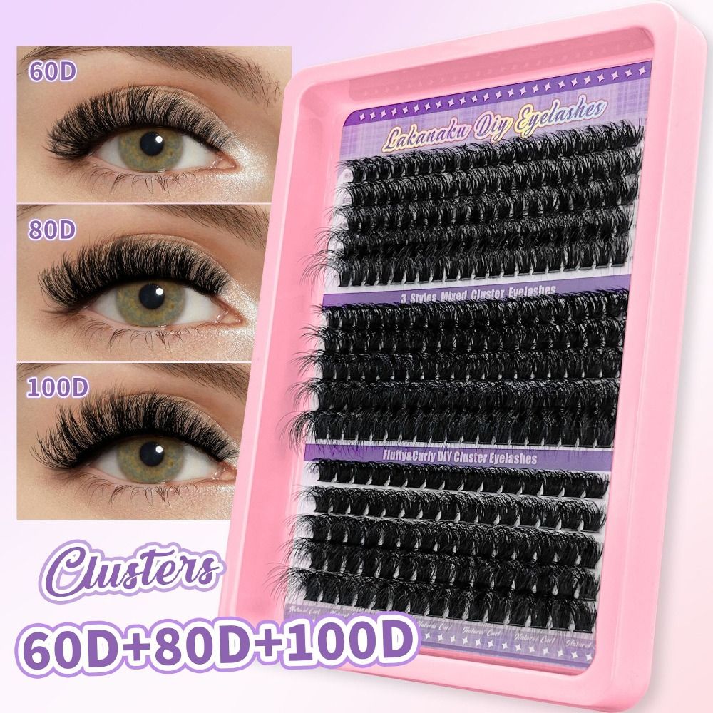 9-16mmの長さのつけまつげ、3Dボリュームナチュラルルッ - Eyelash Extension Kits のレビューと価格