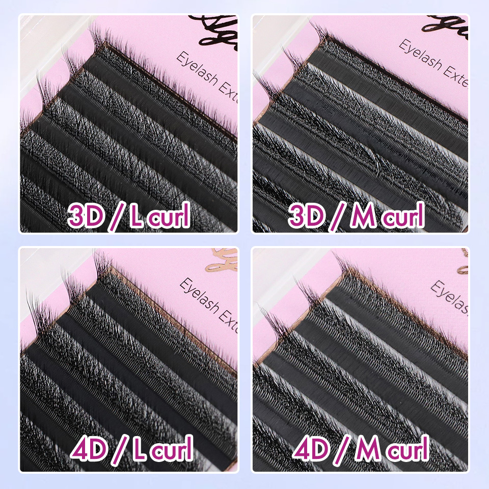 AGUUD L M Wシェイプラッシュ 3Dクローバーブルー - Eyelash Extension Yy のレビューと価格