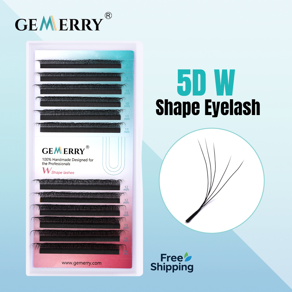 GEMERRY 5D W型まつげエクステプレメイドボリューム - Eyelash Extension Volume Styles のレビューと価格